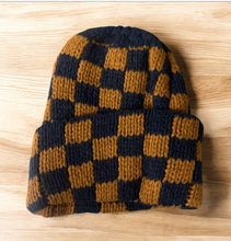 Load image into Gallery viewer, Checkered Beanie Warm Winter Hat