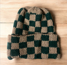 Load image into Gallery viewer, Checkered Beanie Warm Winter Hat