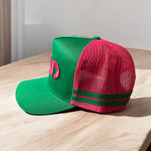 Load image into Gallery viewer, Snap Back Truckers Hat " DEAD " Watermelon