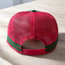 Load image into Gallery viewer, Snap Back Truckers Hat " DEAD " Watermelon