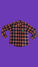 Load image into Gallery viewer, Flannel Shirt with Green HeadWest Embroidered Logo
